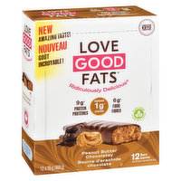 Love Good Fats - Nutritional Bars - Peanut Butter Chocolatey, 39 Gram