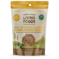 Home Grwn Lvng Foods - Sprouted Sunflower Seeds, 130 Gram