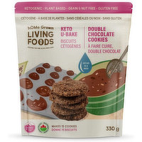 Home Grwn Lvng Foods - U Bake Cookies Double Chocolate, 330 Gram