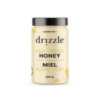 Drizzle Drizzle - White Raw Honey, 500 Gram