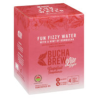 Bucha Brew - Grapefruit Fun Fizzy Water, 4 Each