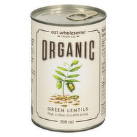 Eat Wholesome - Organic Green Lentils, 398 Millilitre