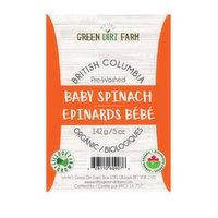 Green Dirt Farm - Greens Spinach Organic, 142 Gram