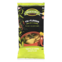 Fresh is Best - Tri-Flavour Corn Tortilla Chips, 300 Gram