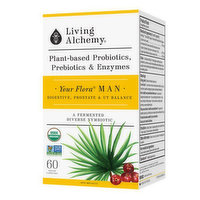 Living Alchemy - Your Flora MAN: Digestive, Prostate & UT Balance, 60 Each