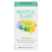 3 Brains - Restful Sleep, 90 Each