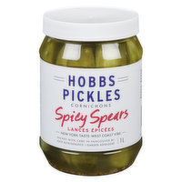 Hobbs Pickles - Spicy Spears, 1 Litre