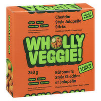Wholly Veggie - Plant Based Cheddar Sticks, 250 Gram