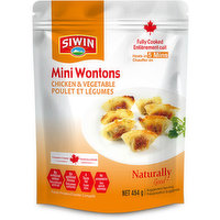 Siwin - Mini Wontons Chicken & Vegetable, 454 Gram