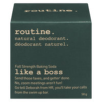 routine. - Natural Deodorant Cream Like A Boss, 58 Gram