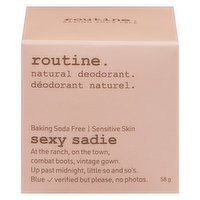 routine. - Natural Deodorant Sexy Sadie, 58 Gram