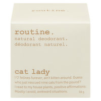 routine. - Natural Deodorant Cream Cat Lady, 58 Gram