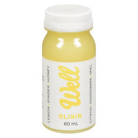 Well Juicery - Lemon Ginger Honey Elixir, 60 Millilitre