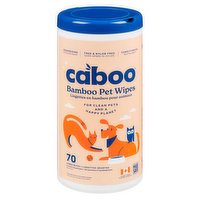 Caboo - Pet Wipes, 70 Each