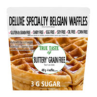 True Taste Cafe - Belgian Waffles, Buttery, 4 Each