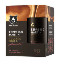 Two Bears - Cocktail Mixer Espresso Martini, 4 Each