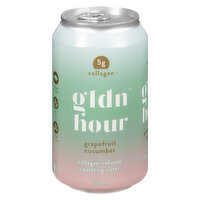 gldn hour - Collagen Sparkling Water Grapefruit Cucumber, 355 Millilitre