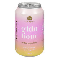 gldn hour - Collagen Sparkling Water Watermelon Lime, 355 Millilitre