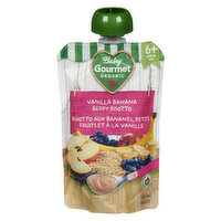 Baby Gourmet - Organic Baby Food - Vanilla Banana Berry Risotto, 128 Millilitre
