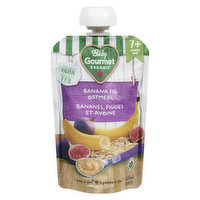 Baby Gourmet - Organic Baby Food - Banana, Apple, Fig & Oatmeal, 128 Millilitre