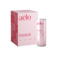 Aelo - Peach Bellini, Non-Alcoholic, 355 Millilitre