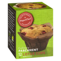 PaperChef - Culinary Parchment Lotus Baking Cups, 12 Each