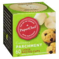 PaperChef - Culinary Parchment Large Baking Cups, 60 Each