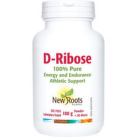 New Roots Herbal - D-Ribose, 100 Gram