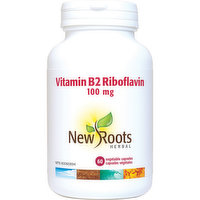 New Roots Herbal - Vitamin B2 100mg, 60 Each