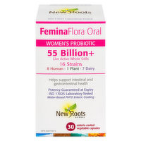 New Roots Herbal - Probiotics Femina Flora Oral 55 Billion, 30 Each