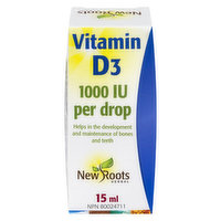 New Roots Herbal - Vitamin D3 Liquid, 15 Millilitre