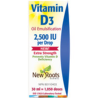 New Roots Herbal - Vitamin D3 2500 IU, 30 Millilitre