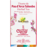New Roots Herbal - Pau D'Arco Taheebo Herbal Tea, 20 Each