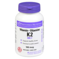 Preferred Nutrition - Vitamin K 100 MCG, 60 Each