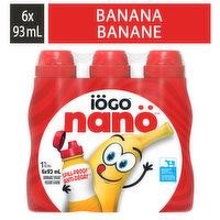 Iogo - Nano Drinkable Yogurt Banana, 6 Each