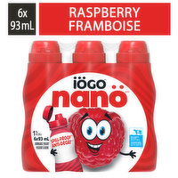 Iogo - Nano Drinkable Yogurt - Raspberry, 6 Each