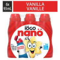 Iogo - Nano Yogurt Drink - 1% M.F. Vanilla, 6 Each