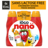 Iogo - Nano Lactose Free Strawberry Banana, 93 Millilitre