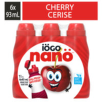 Iogo - Nano Drinkable Yogurt - 1% M.F Cherry, 6 Each