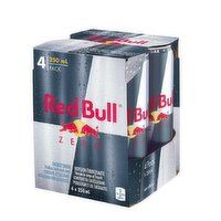 Red Bull - Energy Drink Zero, 4 Each