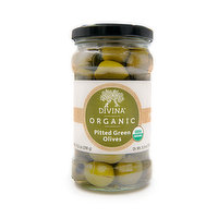 Divina - Pitted Green Olives Organic, 290 Millilitre