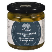 Divina - Blue Cheese Stuffed Olives, 375 Millilitre