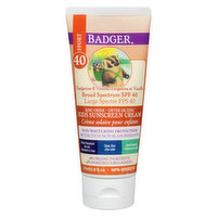 Badger - Kids Sport Sunscreen with Zinc SPF 40, 87 Millilitre