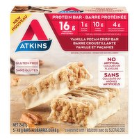 Atkins - Vanilla Pecan Crisp Bar, 5 Each