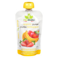 Bioitalia - Organic Puree,Apple Strawberry