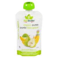 Bioitalia - Organic Puree,Pear Banana, 120 Gram