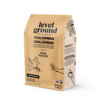 Level Ground Trading - Colombia Dark & Strong Whole Bean Organic, 908 Gram