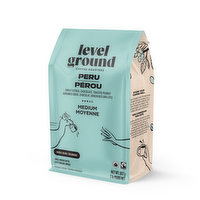 Level Ground Trading - Peru Medium & Smooth Whole Beans, 908 Gram