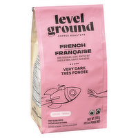 Level Ground Trading - Ground Coffee, French Roast Dark Blend, 300 Gram