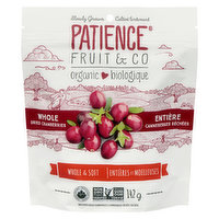 Patience Fruit - Whole Dried Cranberries Apple Juice Sweetened, 142 Gram